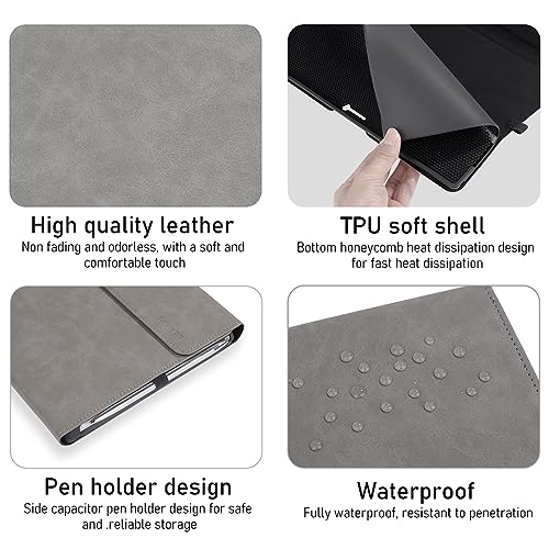 ZORBES® Laptop Case for Surface Pro 9 10 11 13 inch Anti-Scratch Protective Solid Color TPU with Pen Holder Not Include Keyboard Stylus Grey 2 PCS ZORBES® Laptop Case for Surface Pro 9 10 11 13 inch Anti-Scratch Protective Solid Color TPU with Pen Holder Not Include Keyboard Stylus Grey 2 PCS